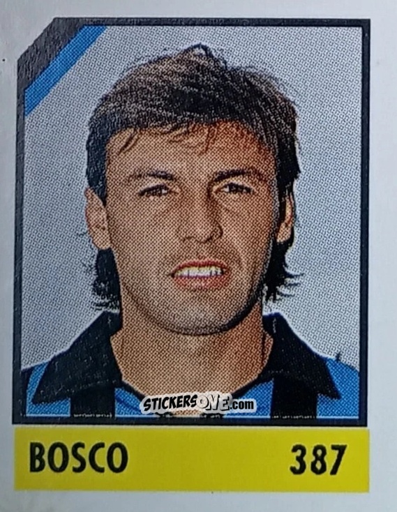 Sticker Bosco - Micro Calcio Campionato 1990-1991 n. 387 - Vallardi