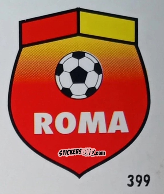 Cromo Stemma Roma - Micro Calcio Campionato 1990-1991 n. 399 - Vallardi