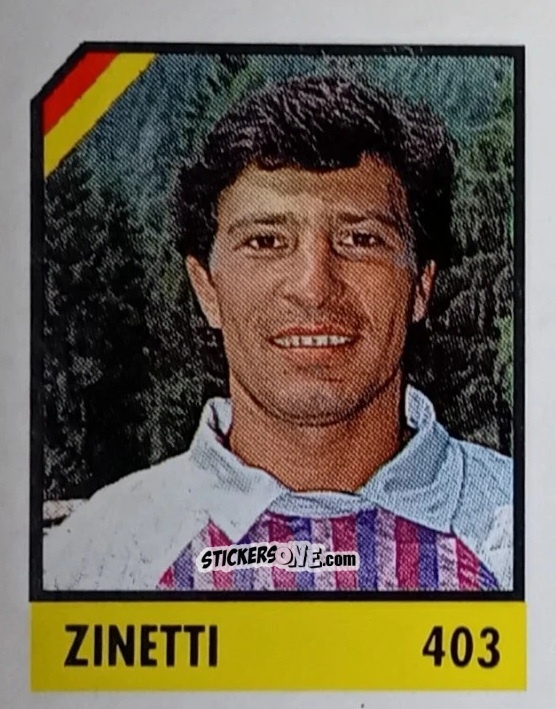 Sticker Zinetti - Micro Calcio Campionato 1990-1991 n. 403 - Vallardi