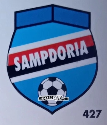 Cromo Stemma Sampdoria - Micro Calcio Campionato 1990-1991 n. 427 - Vallardi