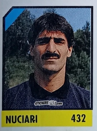 Figurina Nuciari - Micro Calcio Campionato 1990-1991 n. 432 - Vallardi