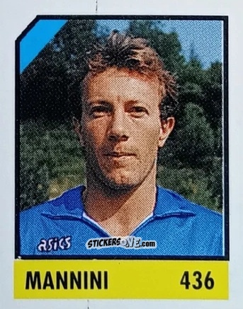 Cromo Mannini - Micro Calcio Campionato 1990-1991 n. 436 - Vallardi