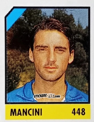 Sticker Mancini - Micro Calcio Campionato 1990-1991 n. 448 - Vallardi