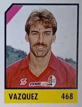 Figurina Vazquez - Micro Calcio Campionato 1990-1991 n. 468 - Vallardi