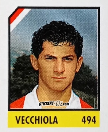 Sticker Vecchiola - Micro Calcio Campionato 1990-1991 n. 494 - Vallardi