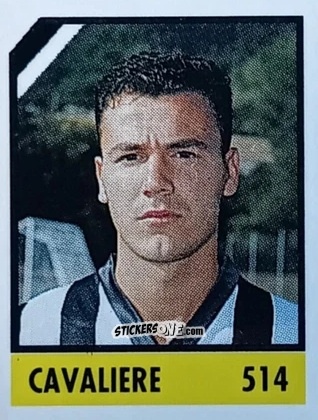 Sticker Cavaliere - Micro Calcio Campionato 1990-1991 n. 514 - Vallardi