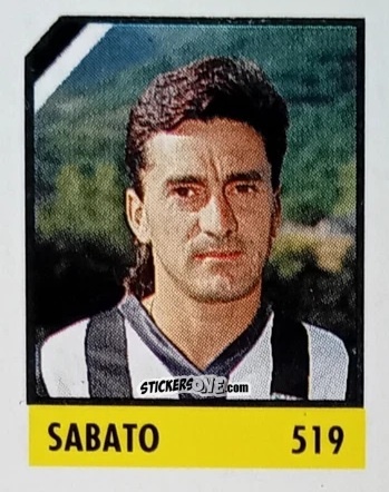 Sticker Sabato - Micro Calcio Campionato 1990-1991 n. 519 - Vallardi