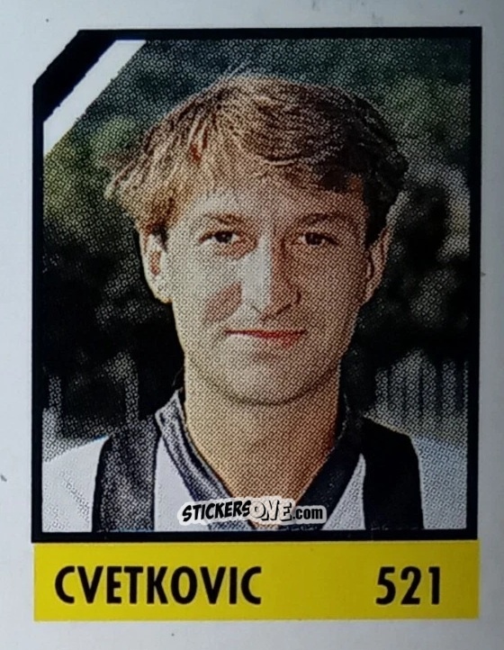 Figurina Cvetkovic - Micro Calcio Campionato 1990-1991 n. 521 - Vallardi
