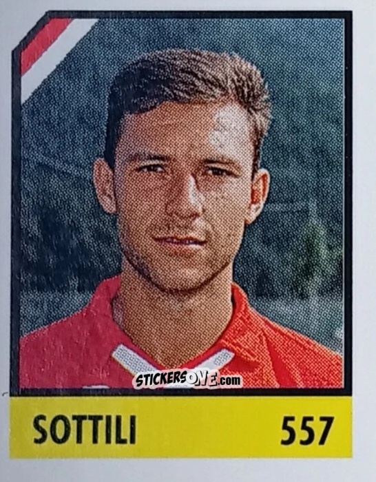 Sticker Sottili - Micro Calcio Campionato 1990-1991 n. 557 - Vallardi