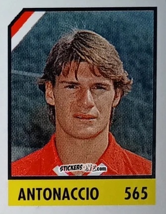 Sticker Antonaccio - Micro Calcio Campionato 1990-1991 n. 565 - Vallardi