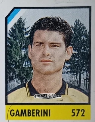 Sticker Gamberini - Micro Calcio Campionato 1990-1991 n. 572 - Vallardi