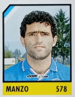 Sticker Manzo - Micro Calcio Campionato 1990-1991 n. 578 - Vallardi