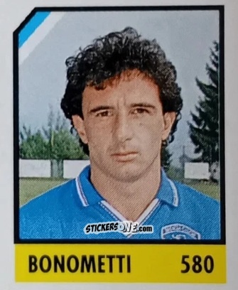Sticker Bonometti - Micro Calcio Campionato 1990-1991 n. 580 - Vallardi