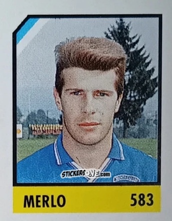 Figurina Merlo - Micro Calcio Campionato 1990-1991 n. 583 - Vallardi