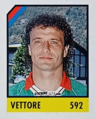 Sticker Vettore - Micro Calcio Campionato 1990-1991 n. 592 - Vallardi