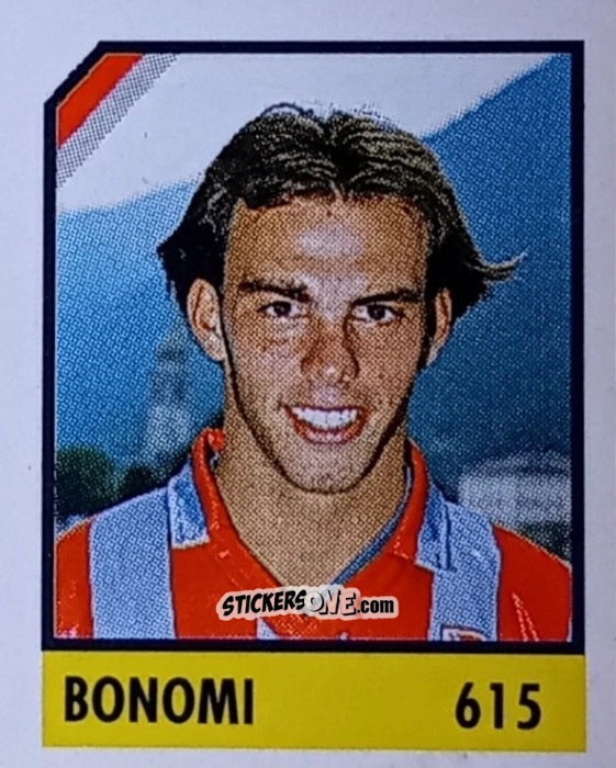 Figurina Bonomi - Micro Calcio Campionato 1990-1991 n. 615 - Vallardi