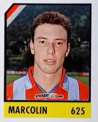 Sticker Marcolin - Micro Calcio Campionato 1990-1991 n. 625 - Vallardi