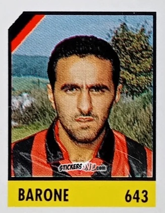 Sticker Barone - Micro Calcio Campionato 1990-1991 n. 643 - Vallardi