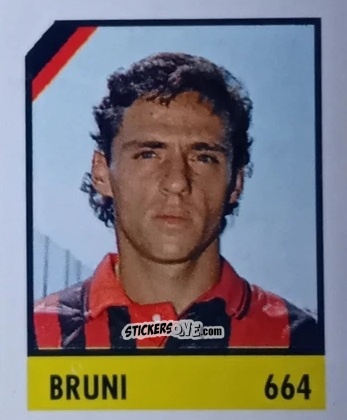 Cromo Bruni - Micro Calcio Campionato 1990-1991 n. 664 - Vallardi