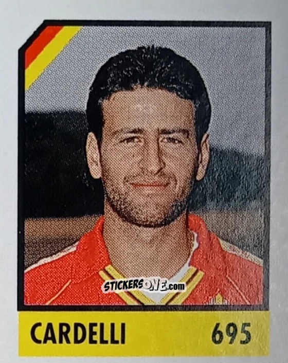 Sticker Cardelli - Micro Calcio Campionato 1990-1991 n. 695 - Vallardi