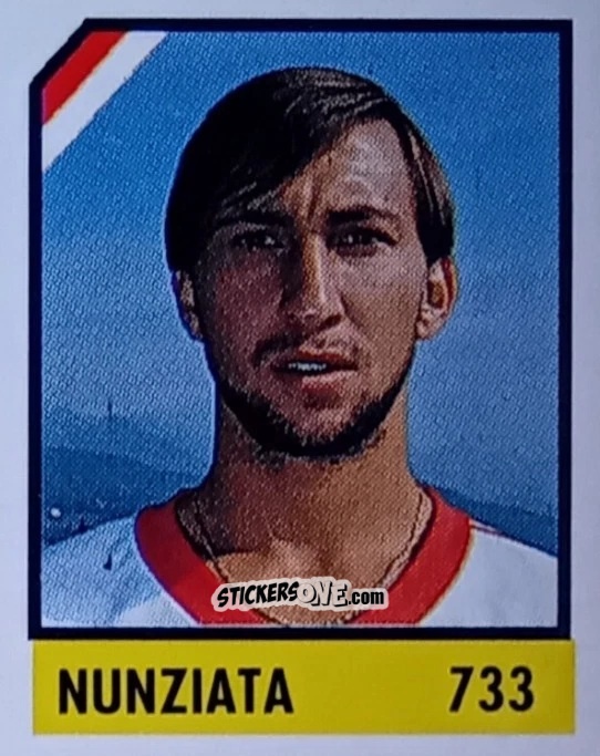 Sticker Nunziata - Micro Calcio Campionato 1990-1991 n. 733 - Vallardi