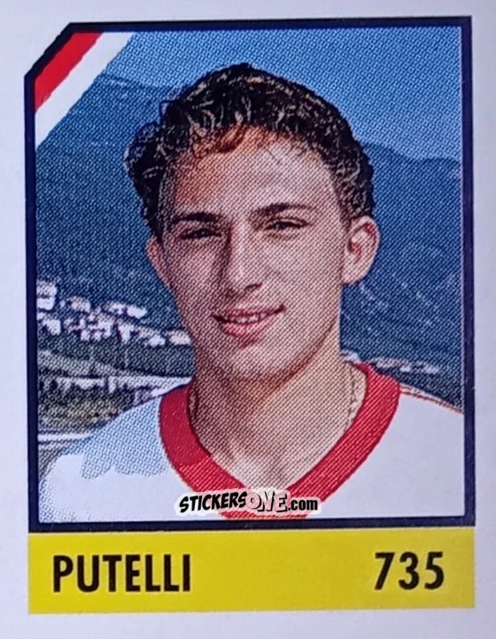 Sticker Putelli - Micro Calcio Campionato 1990-1991 n. 735 - Vallardi