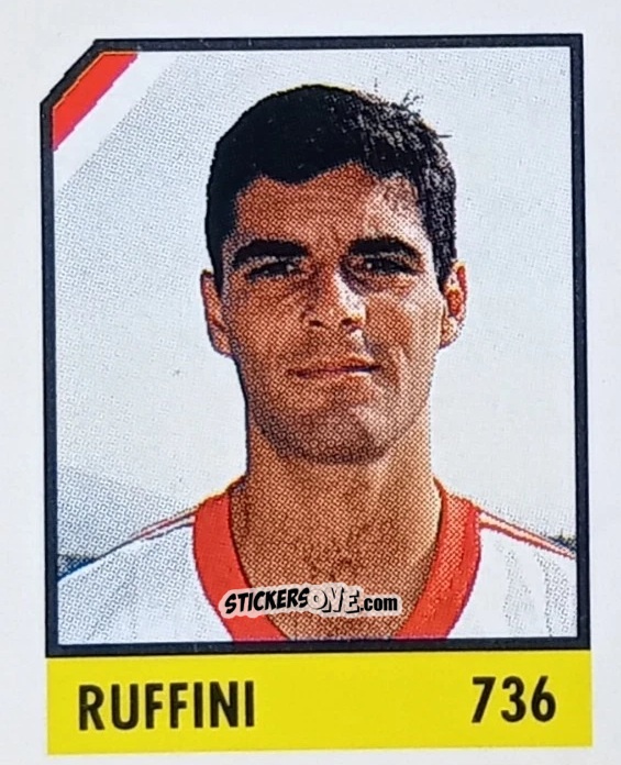 Sticker Ruffini - Micro Calcio Campionato 1990-1991 n. 736 - Vallardi
