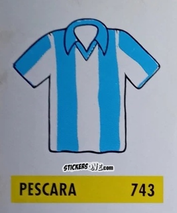 Figurina Maglia Pescara