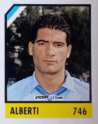 Sticker Alberti - Micro Calcio Campionato 1990-1991 n. 746 - Vallardi