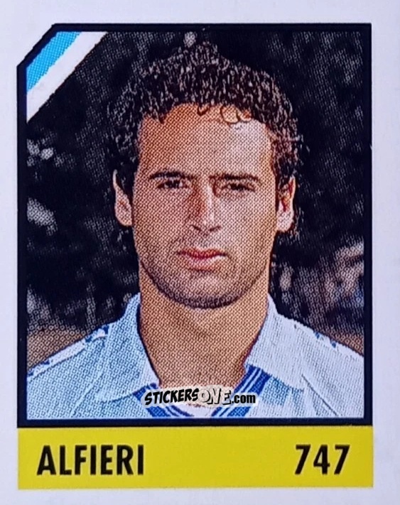 Sticker Alfieri - Micro Calcio Campionato 1990-1991 n. 747 - Vallardi