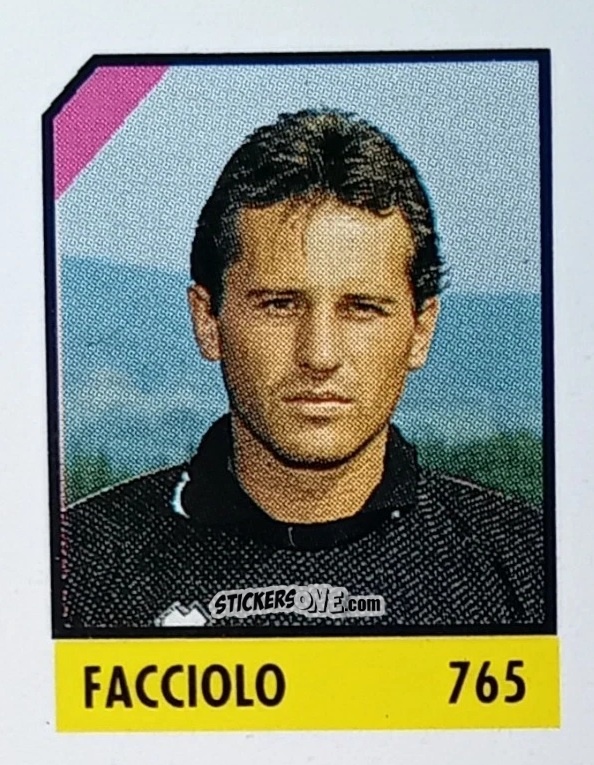 Sticker Facciolo - Micro Calcio Campionato 1990-1991 n. 765 - Vallardi