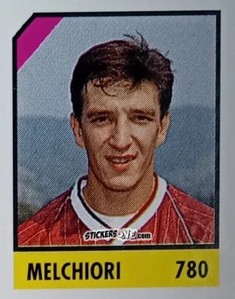 Sticker Melchiori - Micro Calcio Campionato 1990-1991 n. 780 - Vallardi