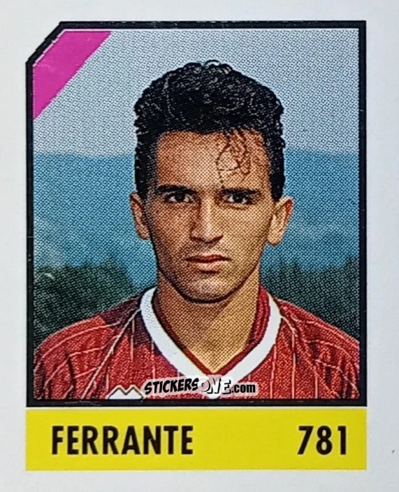 Sticker Ferrante - Micro Calcio Campionato 1990-1991 n. 781 - Vallardi