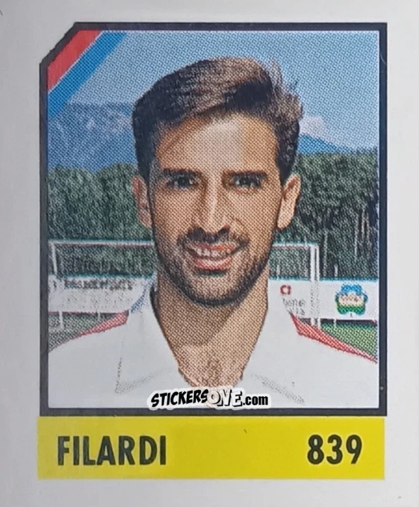 Sticker Filardi - Micro Calcio Campionato 1990-1991 n. 839 - Vallardi