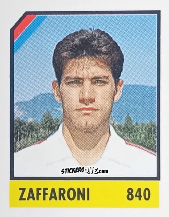 Sticker Zaffaroni - Micro Calcio Campionato 1990-1991 n. 840 - Vallardi