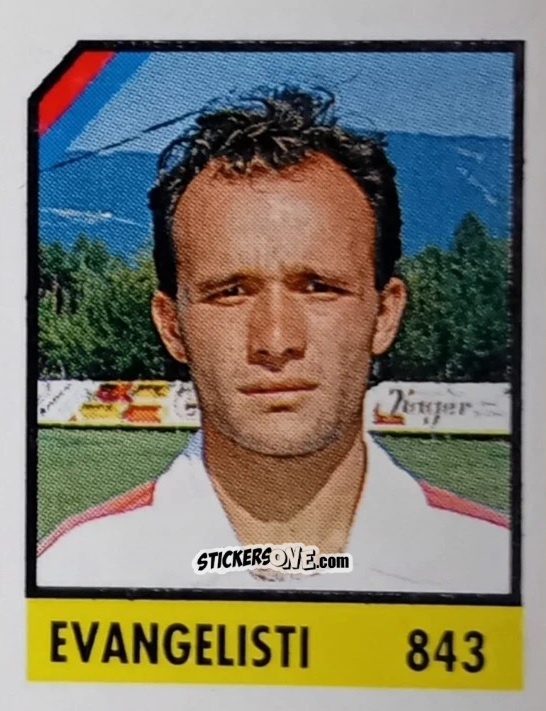 Sticker Evangelisti - Micro Calcio Campionato 1990-1991 n. 843 - Vallardi
