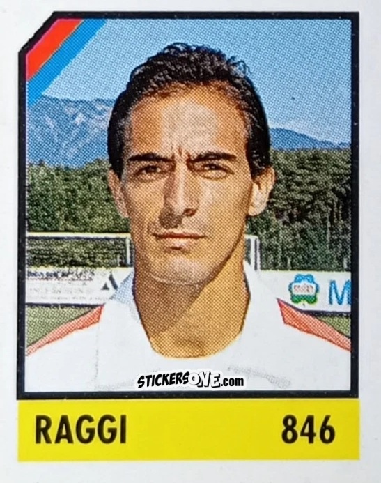 Sticker Raggi - Micro Calcio Campionato 1990-1991 n. 846 - Vallardi