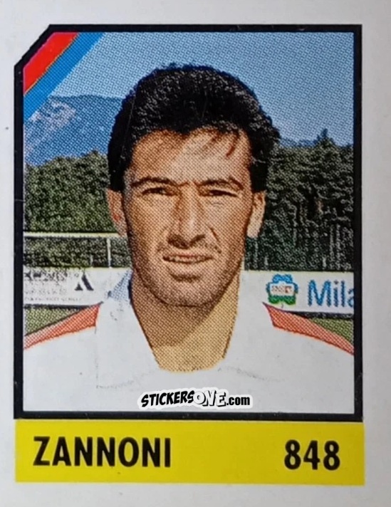 Sticker Zannoni - Micro Calcio Campionato 1990-1991 n. 848 - Vallardi