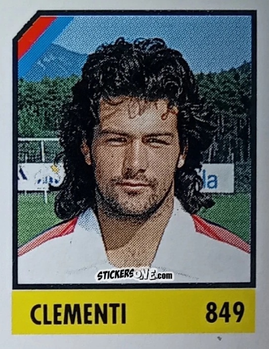 Sticker Clementi - Micro Calcio Campionato 1990-1991 n. 849 - Vallardi