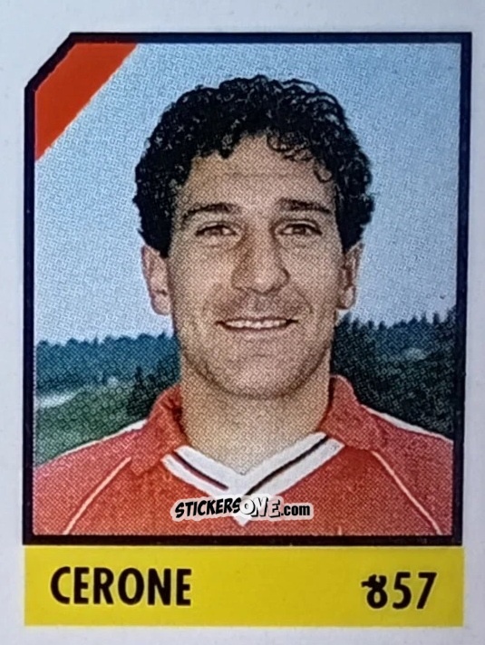 Sticker Cerone - Micro Calcio Campionato 1990-1991 n. 857 - Vallardi