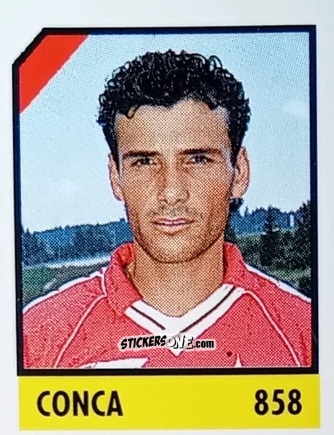 Sticker Conca - Micro Calcio Campionato 1990-1991 n. 858 - Vallardi