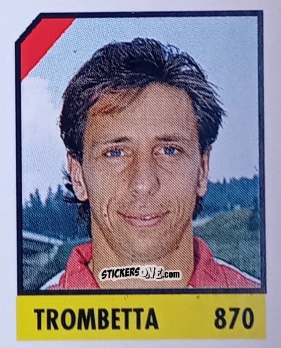 Sticker Trombetta - Micro Calcio Campionato 1990-1991 n. 870 - Vallardi
