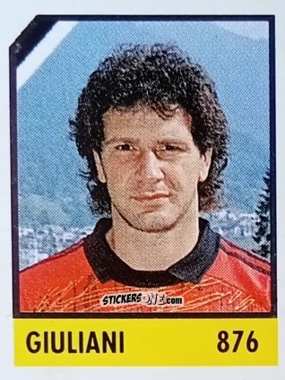 Sticker Giuliani - Micro Calcio Campionato 1990-1991 n. 876 - Vallardi