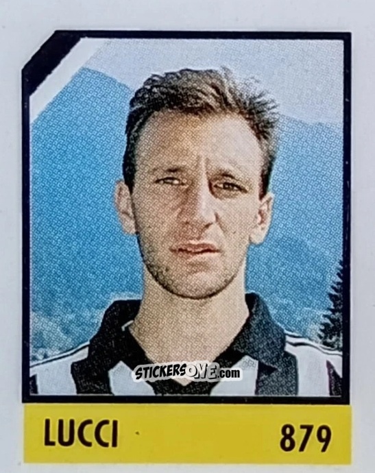 Sticker Lucci - Micro Calcio Campionato 1990-1991 n. 879 - Vallardi