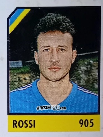 Sticker Rossi - Micro Calcio Campionato 1990-1991 n. 905 - Vallardi