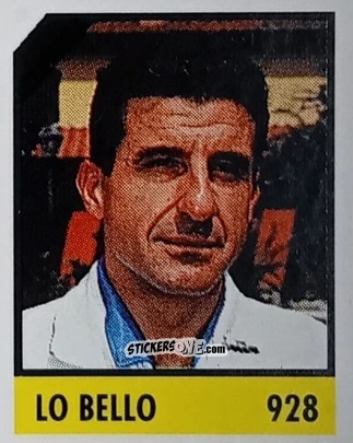 Figurina Lo Bello - Micro Calcio Campionato 1990-1991 n. 928 - Vallardi