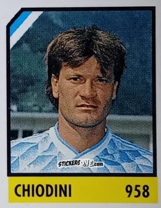 Sticker Chiodini - Micro Calcio Campionato 1990-1991 n. 958 - Vallardi