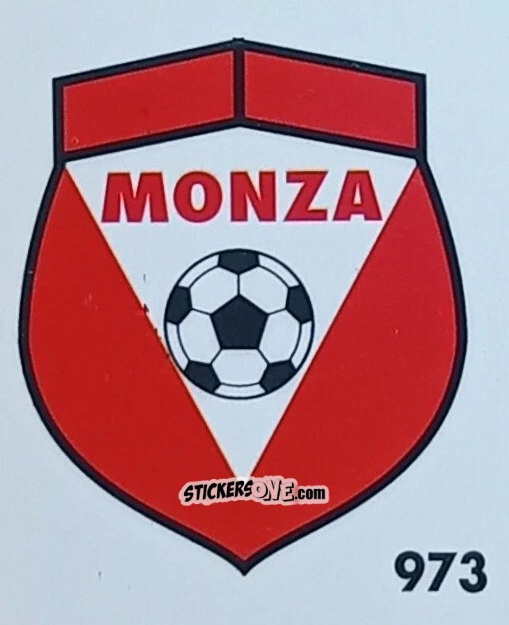 Figurina Stemma Monza - Micro Calcio Campionato 1990-1991 n. 973 - Vallardi