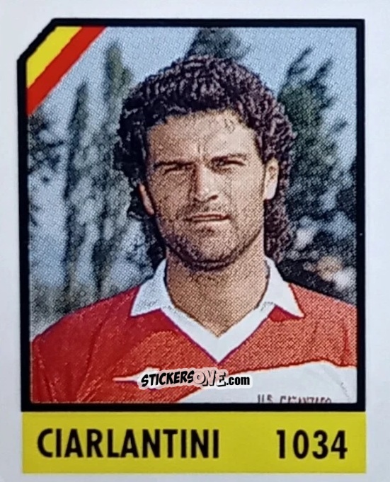 Sticker Ciarlantini - Micro Calcio Campionato 1990-1991 n. 1034 - Vallardi