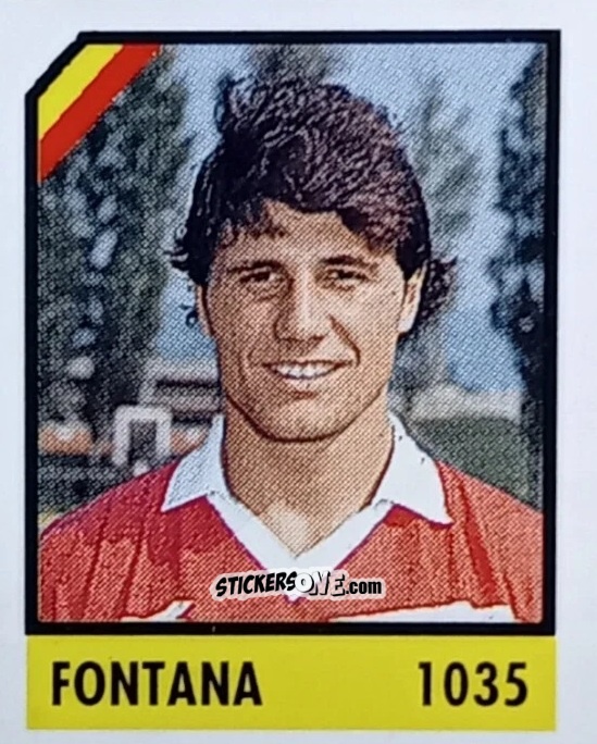 Sticker Fontana - Micro Calcio Campionato 1990-1991 n. 1035 - Vallardi